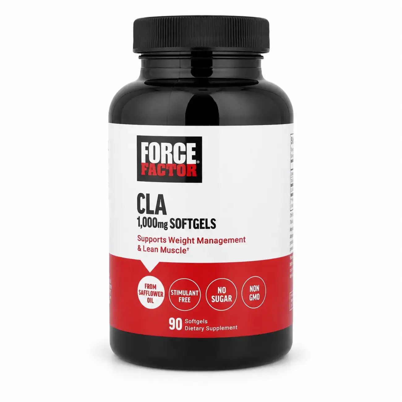 BFQ CLA 1000 mg Force Factor 90 SFTGL