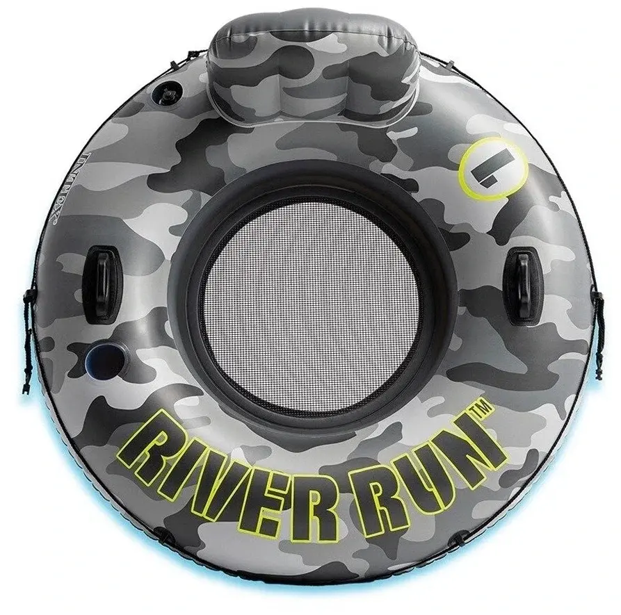 Ishiriladigan aylana kreslo Intex Camo River Run 135 sm