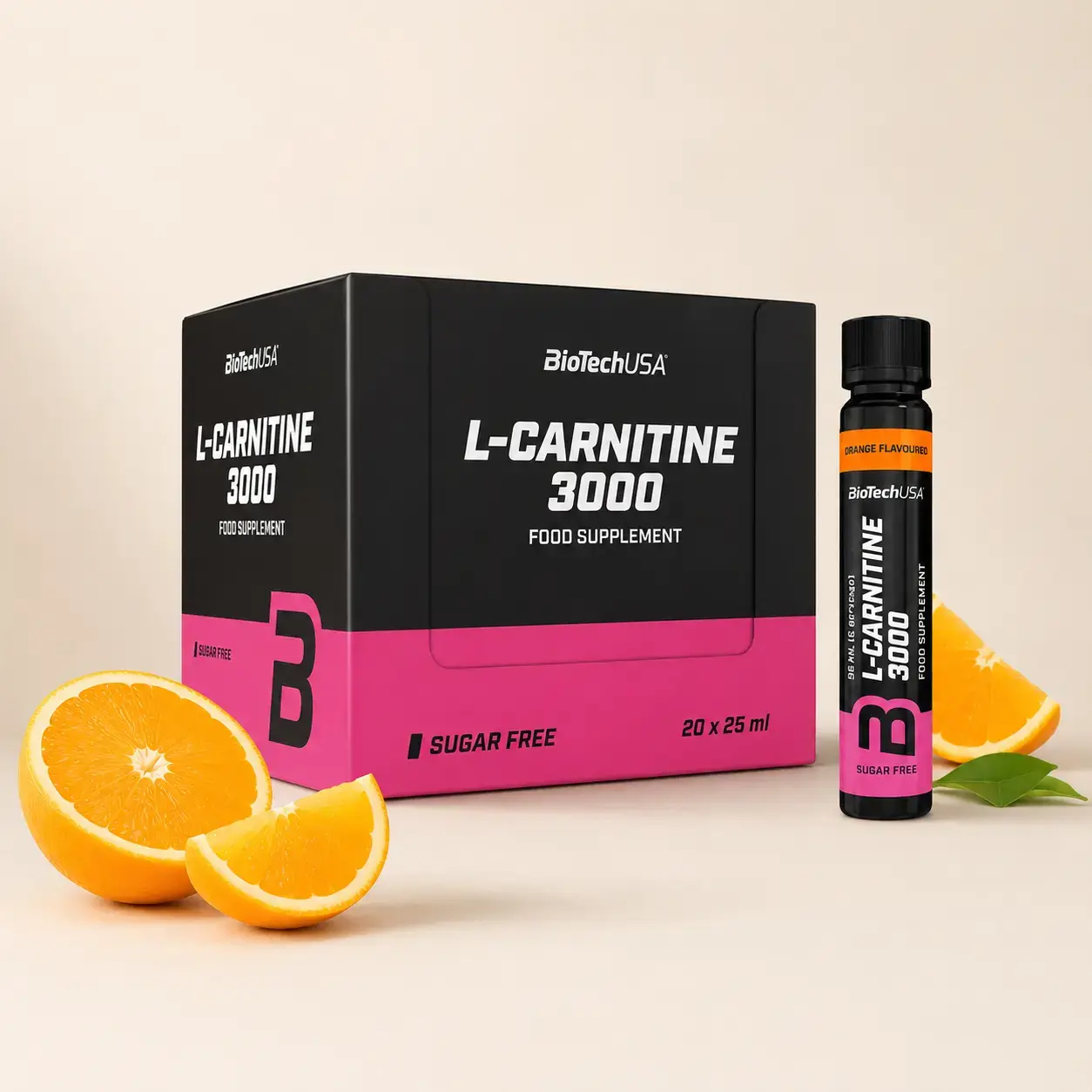 BQ BioTechUSA L-Carnitine 3000 20 x 25 ml Orange