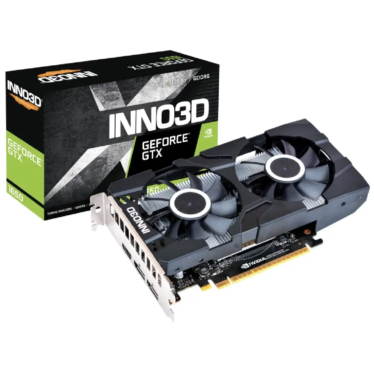 Видеокарта Inno3D - 4GB GeForce GTX1650 TWIN X2 OC 128Bit GDDR5