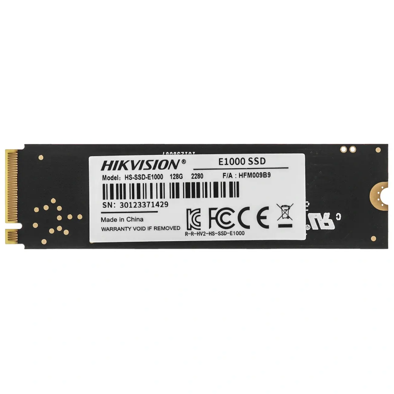 SSD накопитель HIKVISION E1000 128GB NVMe