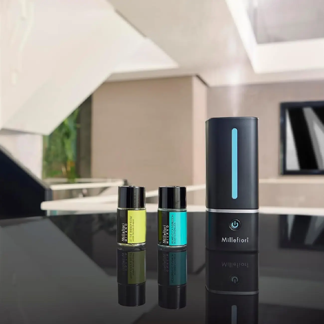 Portativ diffuzor Millefiori Milano Portable Fragrance Black
