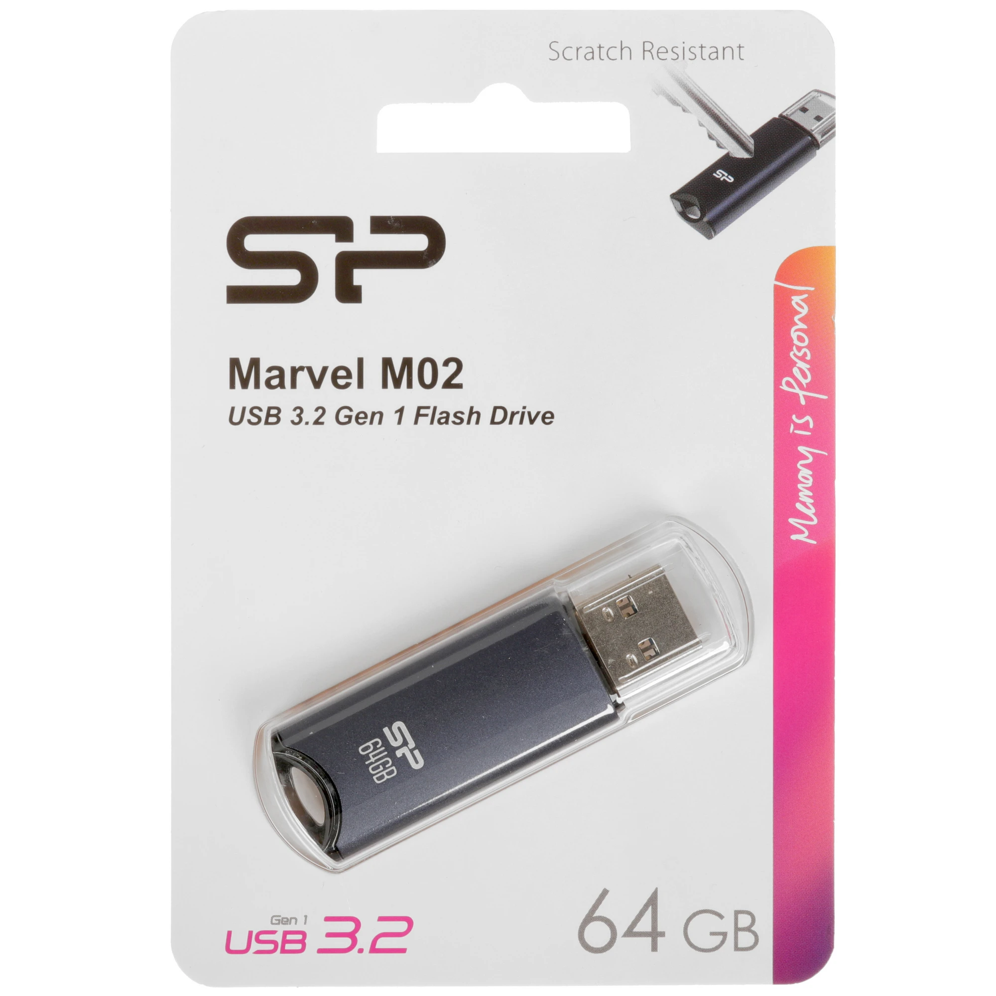 Флеш-накопитель USB Flash 64 ГБ Silicon-Power Marvel M02