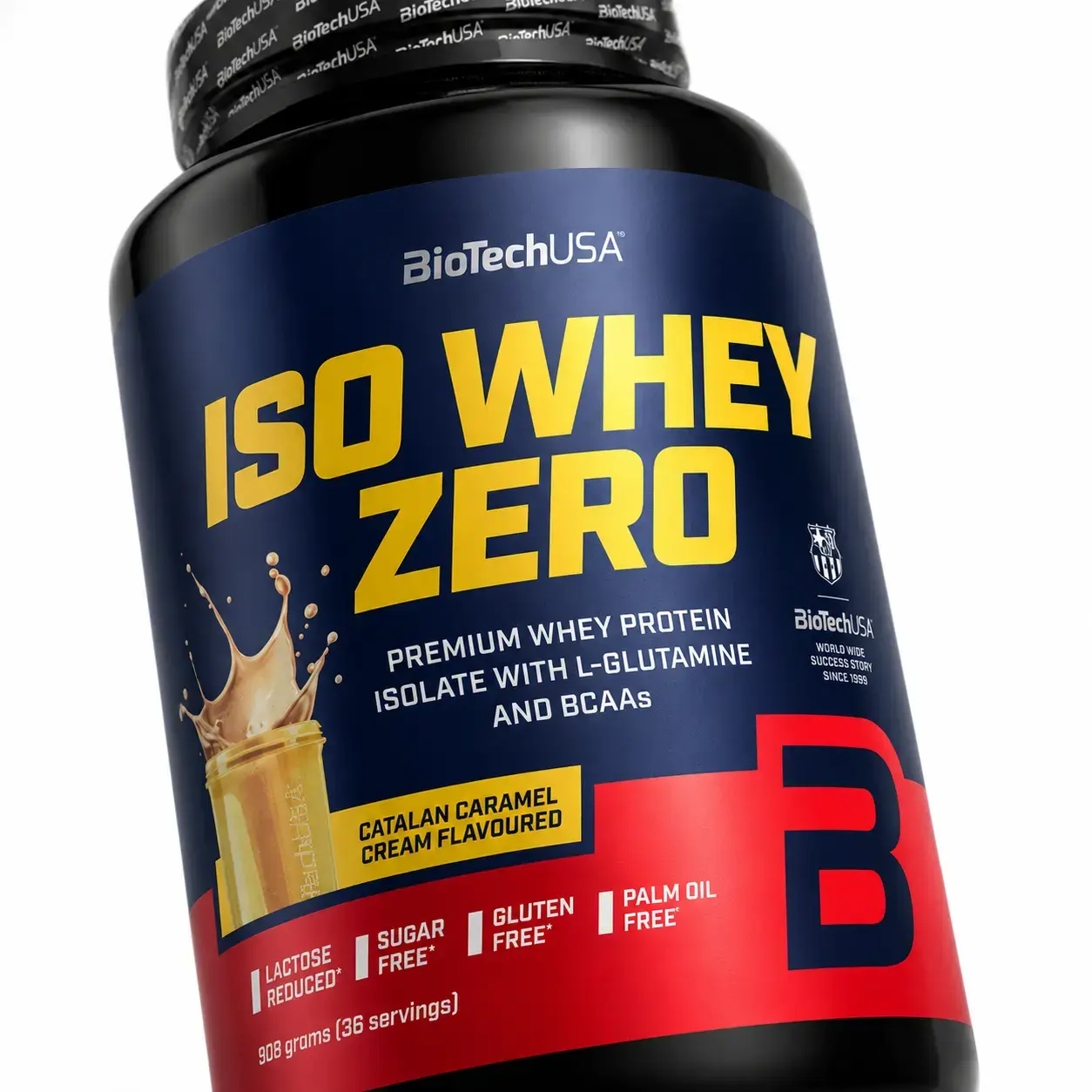 Zardob proteini izolyati Iso Whey Zero BioTechUSA (Catalan Caramel Cream) 908 g (36 serv)
