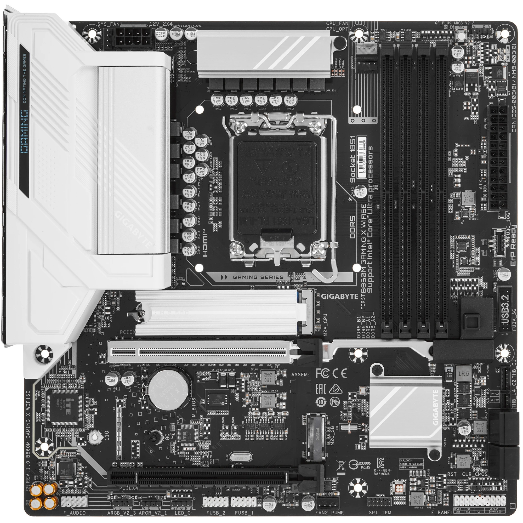 Материнская плата Gigabyte B860M GAMING X WIFI6E DDR5 LGA1851