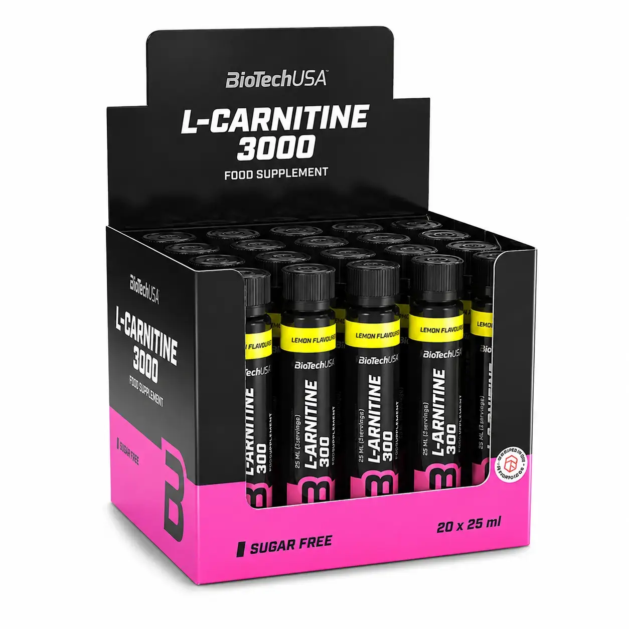 BQ BioTechUSA L-Carnitine 3000 20 x 25 ml Lemon