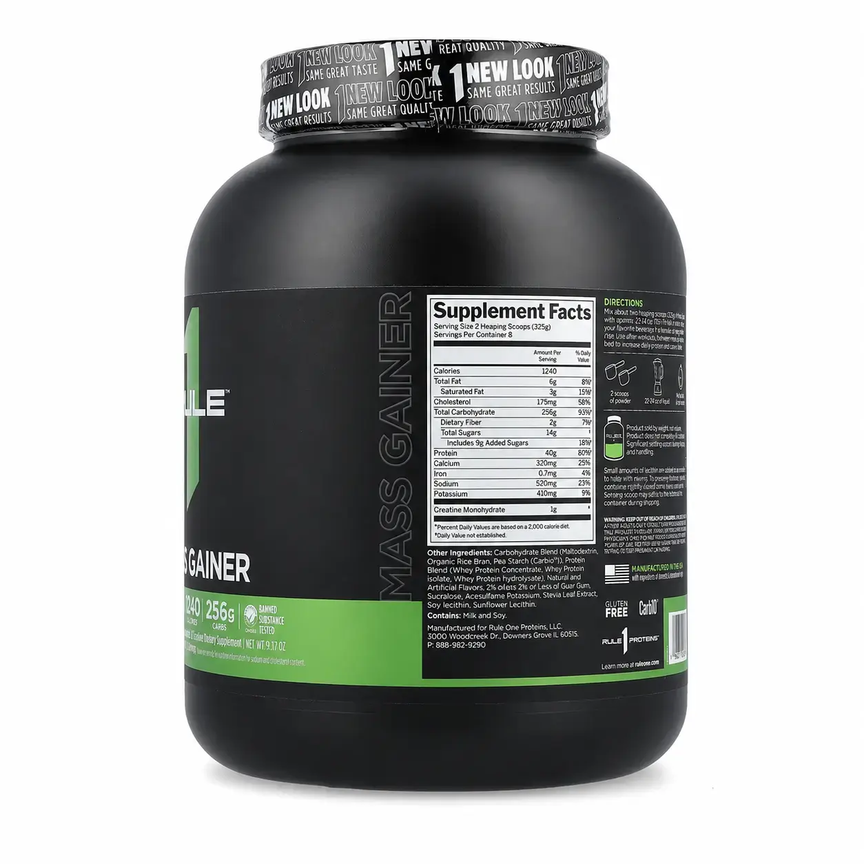 Geyner Mass Gainer Rule1 (Vanilla Creme) 2.60 kg (5.73 lb)