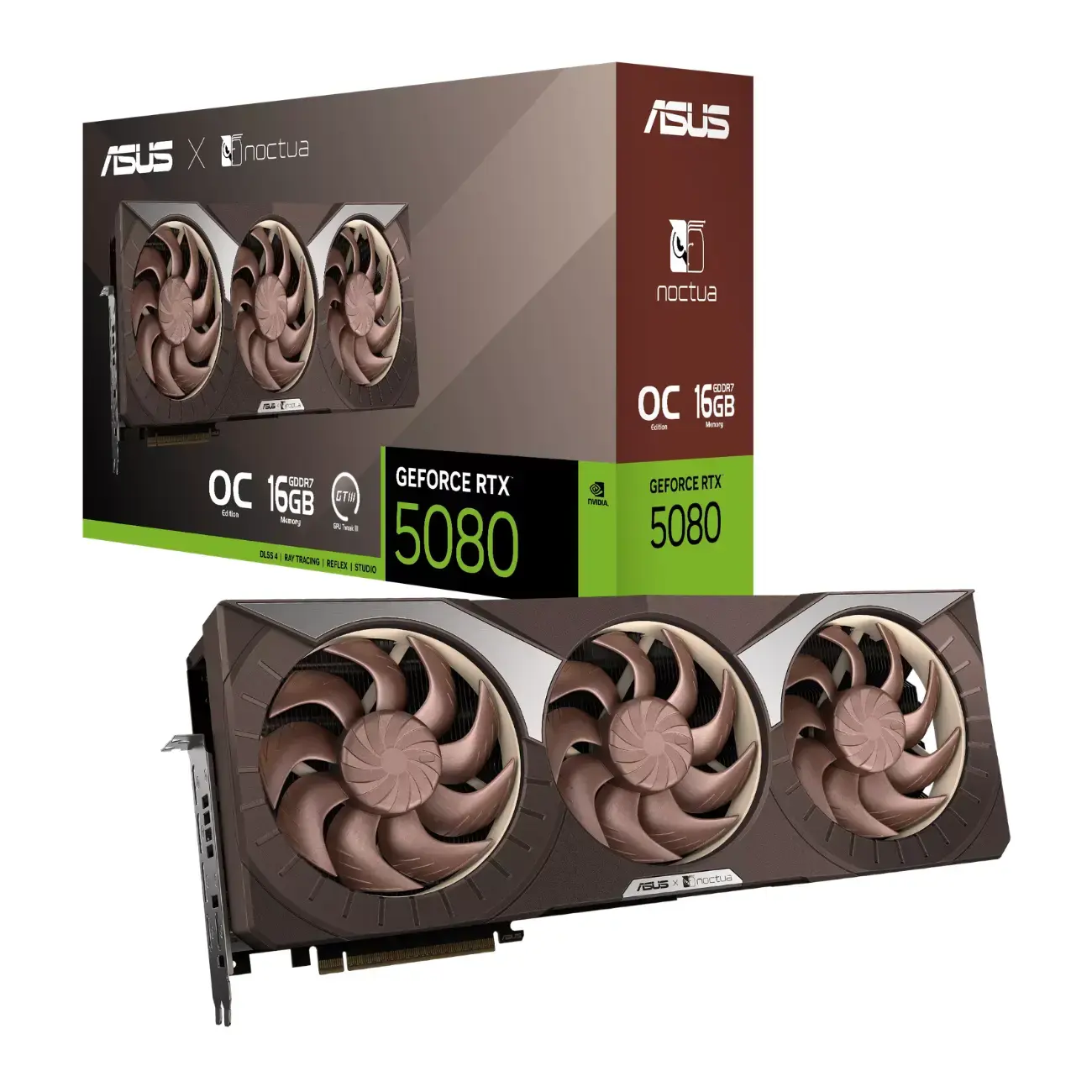 Видеокарта ASUS - 16GB GeForce RTX 5080 Noctua GDDR7 (90YV0M32-M0NA00)