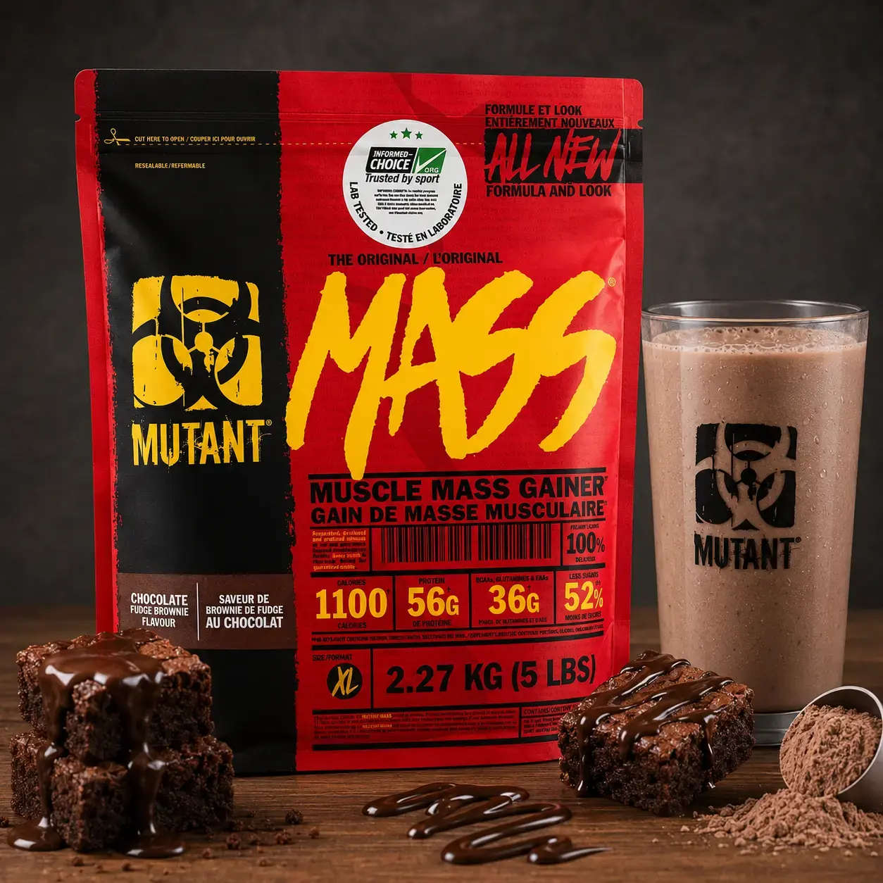 Geyner Mass Mutant (Chocolate Fudge Brownie) 2.27 kg
