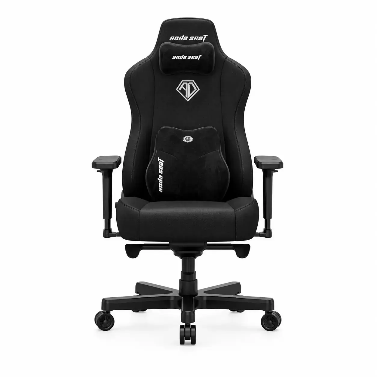 Кресло AndaSeat Kaiser 3E XL, льняная ткань, 4D-Armrests, чёрный
