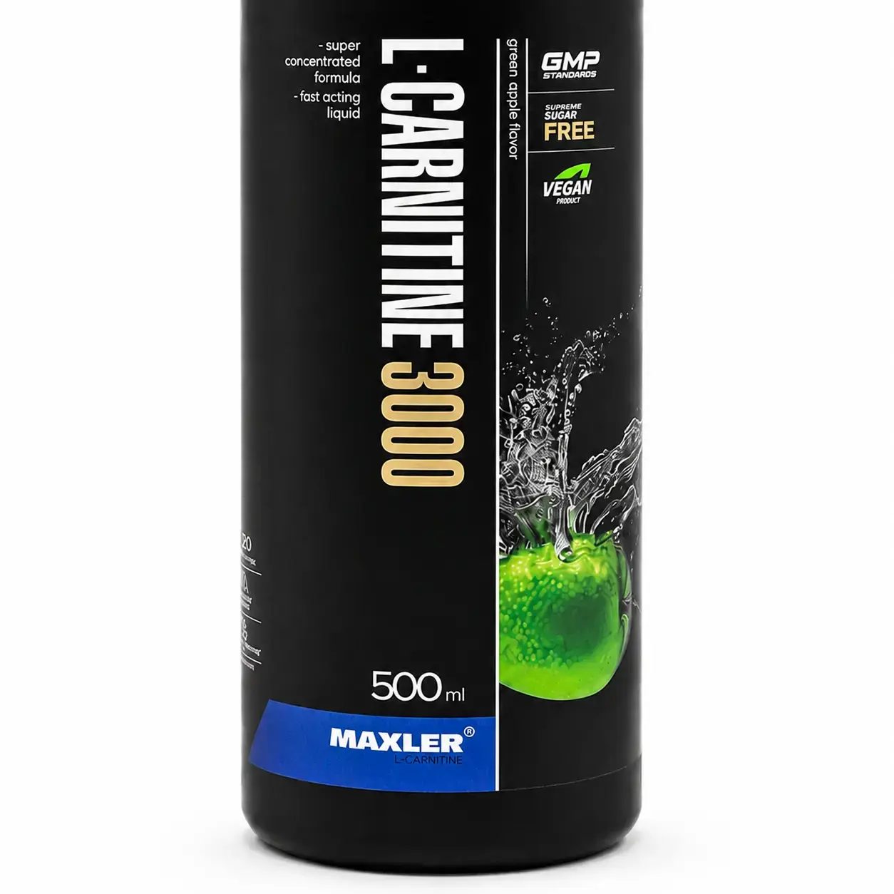 BQ Maxler L-Carnitine 3000, Green Apple, 500 ml