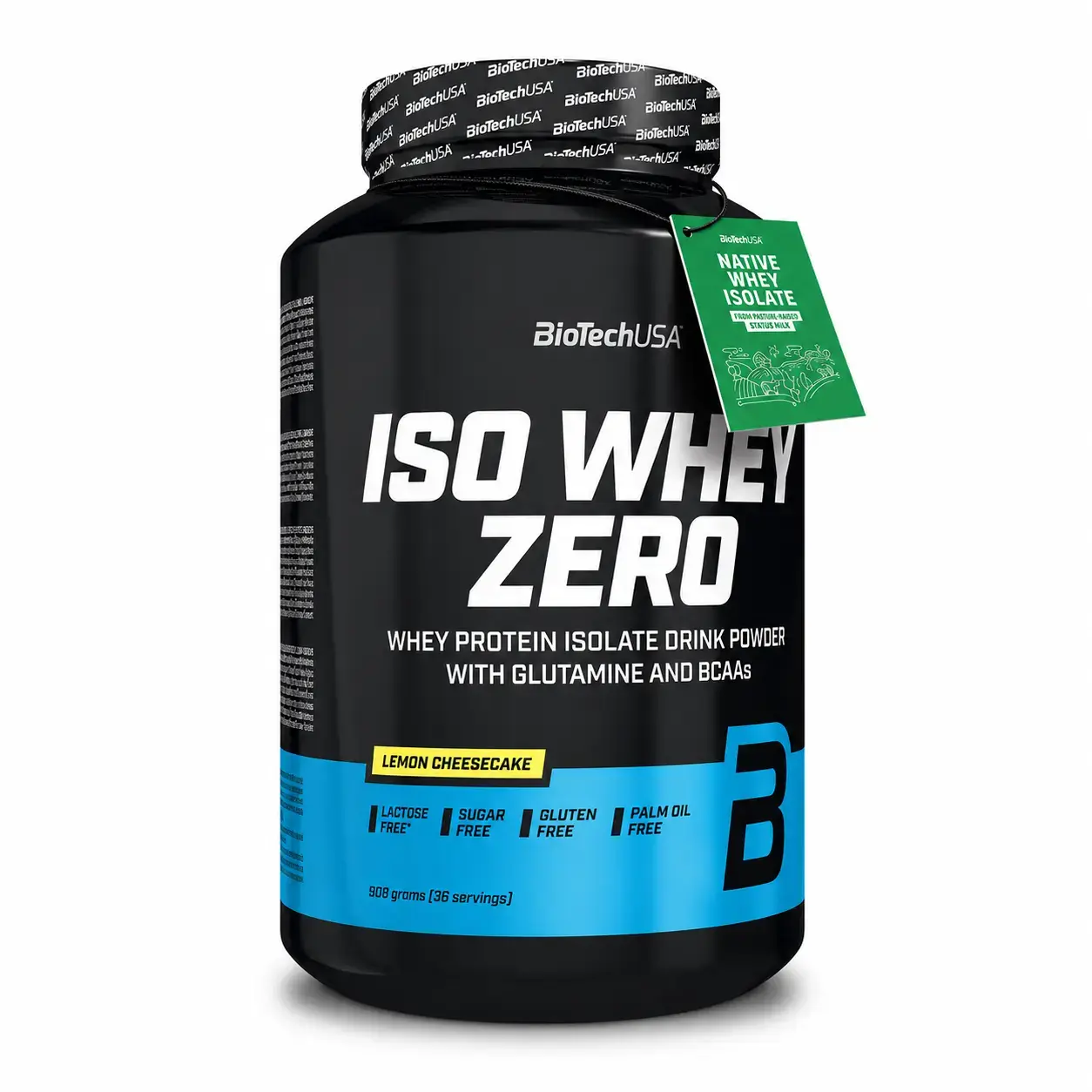 Zardob proteini izolyati Iso Whey Zero BioTechUSA (Lemon Cheesecake) 908 g (36 serv)