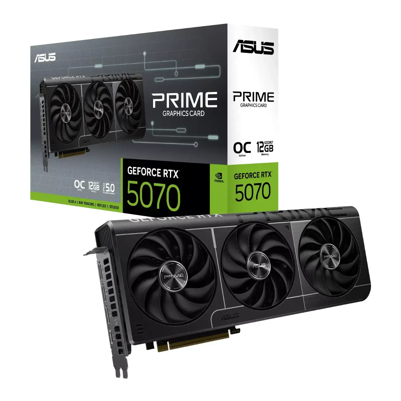 Видеокарта ASUS - 12GB GeForce RTX5070 PRIME OC GDDR7 (90YV0M10-M0NA00)
