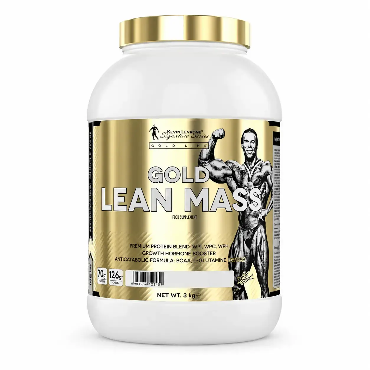 Гейнер Kevin Levrone Gold Lean Mass 3 kg Strawberry