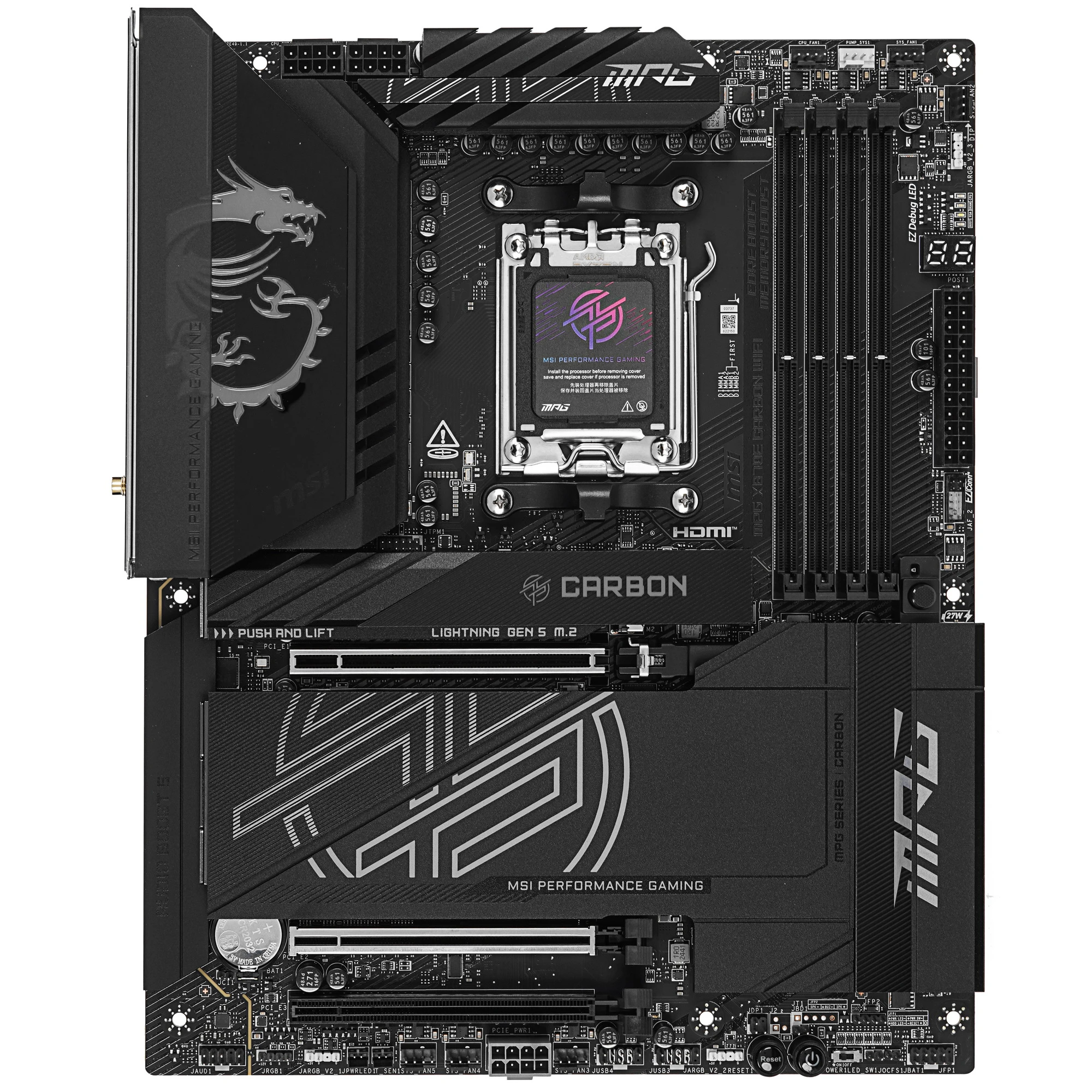 Материнская плата MSI AMD AM5 MPG X870E CARBON WIFI DDR5