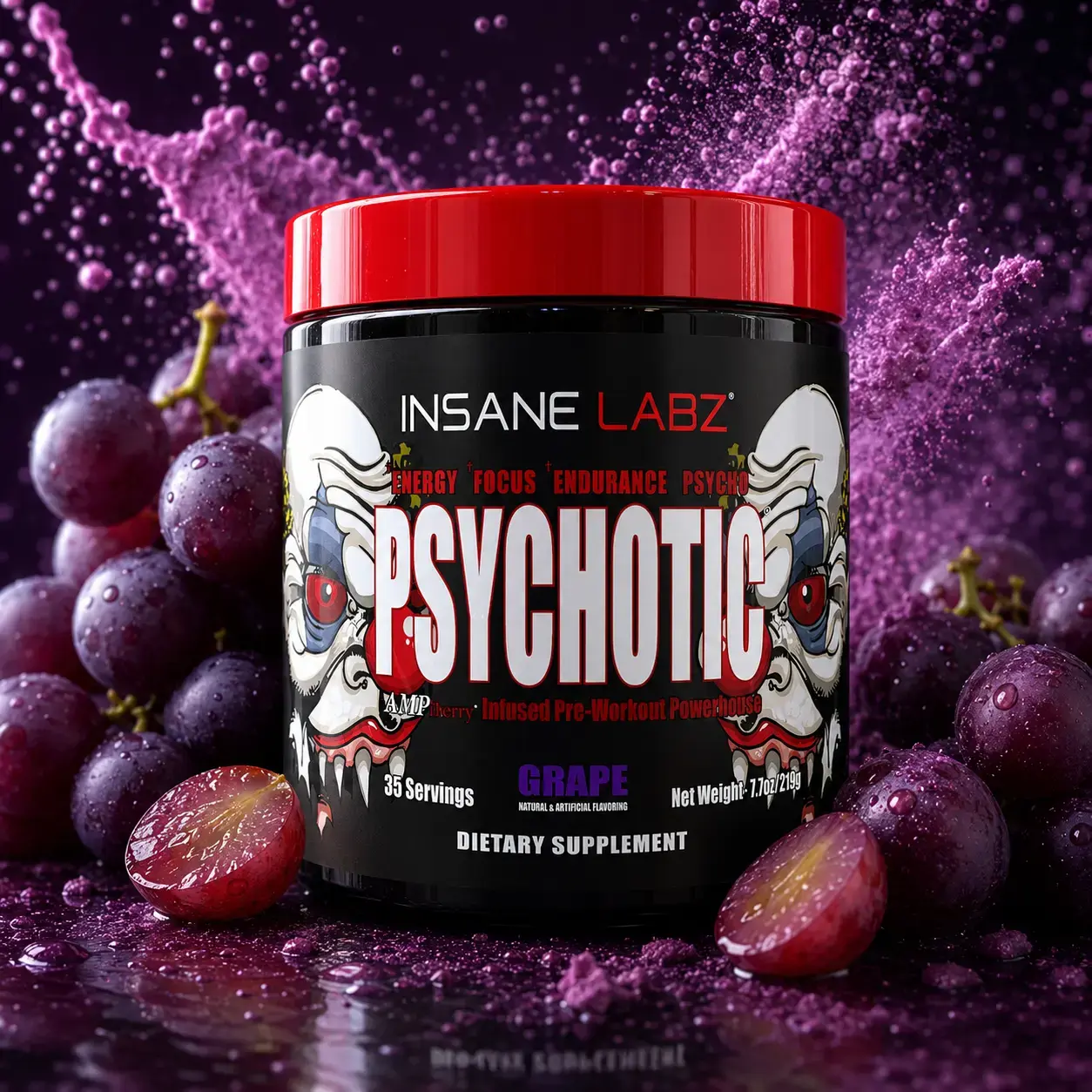 BQ Insane Labz Psychotic Red 376 g Grape
