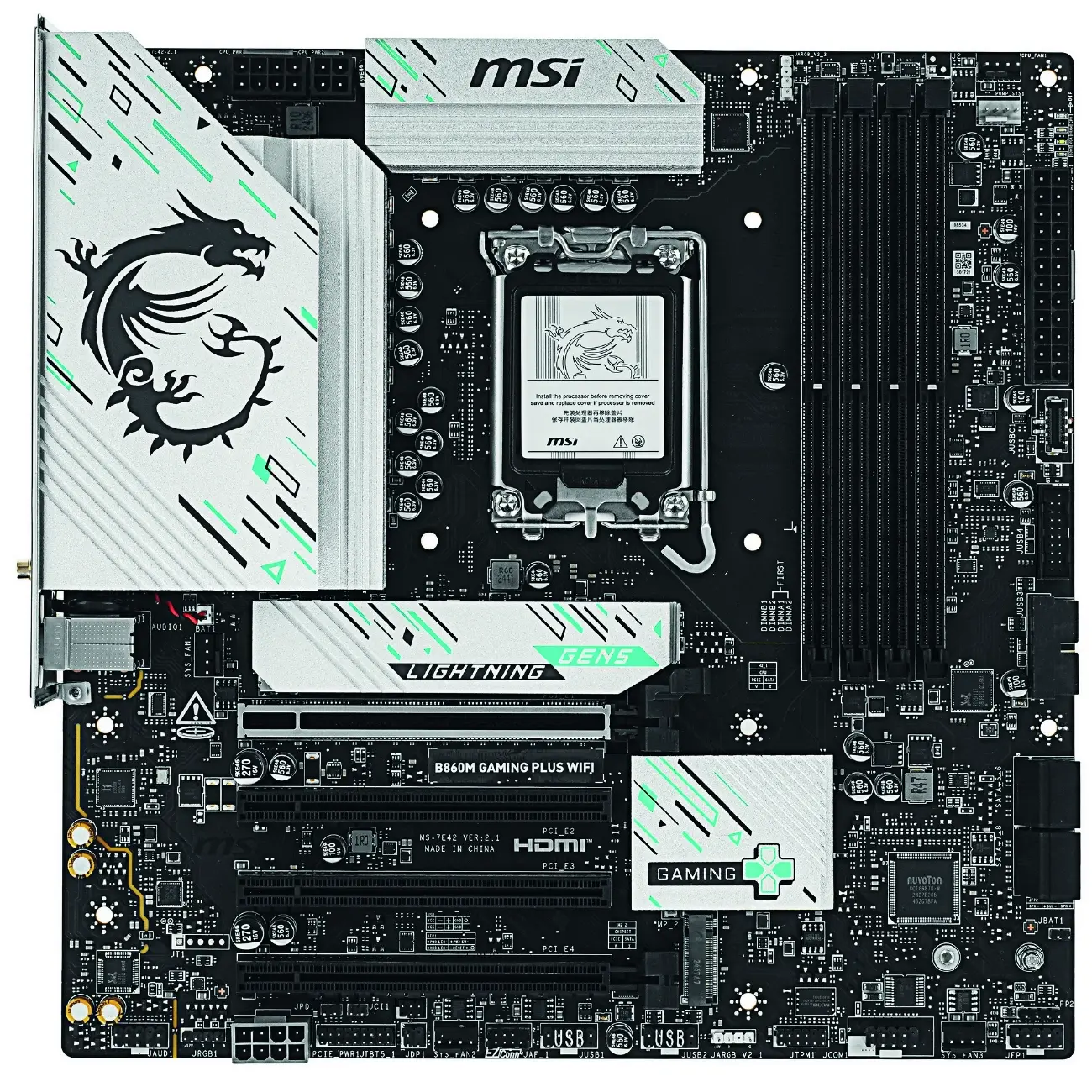 Материнская плата MB MSI B860 GAMING PLUS WIFI DDR5 LGA1851