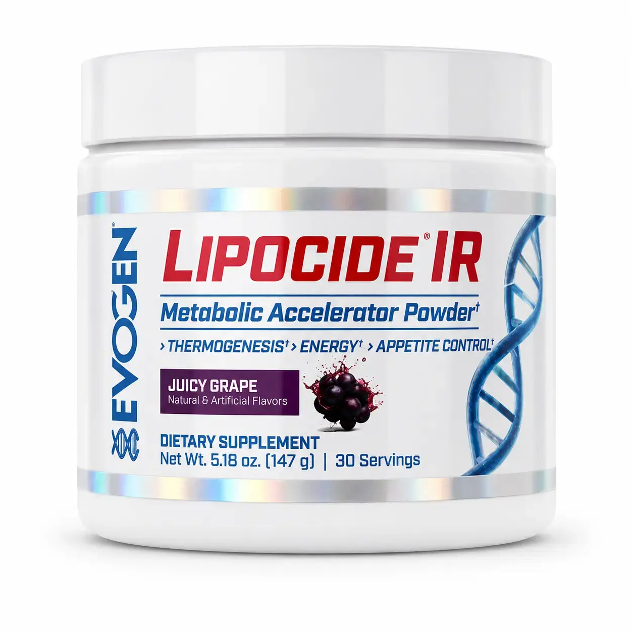 БАД  Evogen Lipocide IR Thermogenic Powder 147 g Juicy Grape