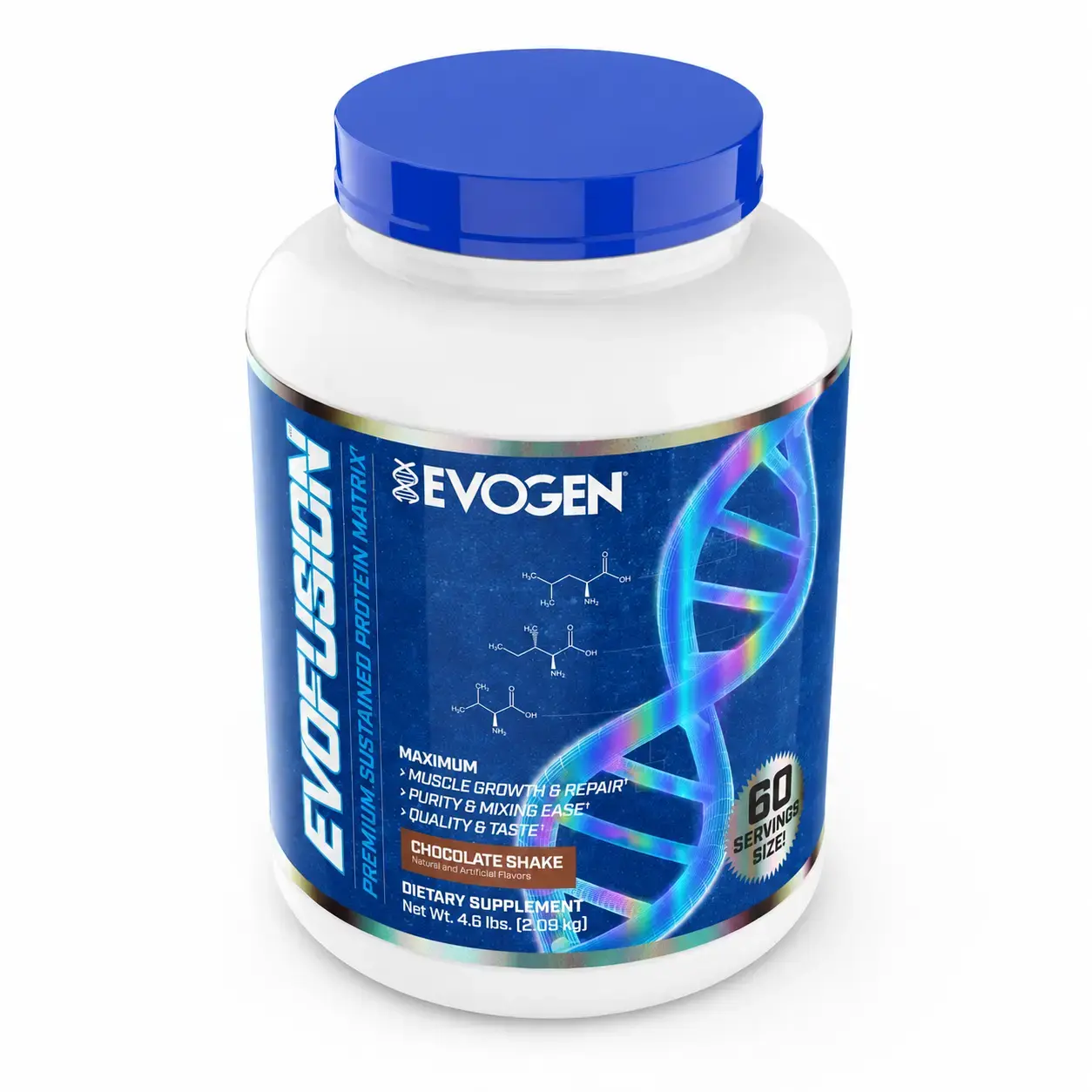 Ko’p komponentli protein Evogen EvoFusion (Chocolate Shake) 4.6 lb (2.09 kg)