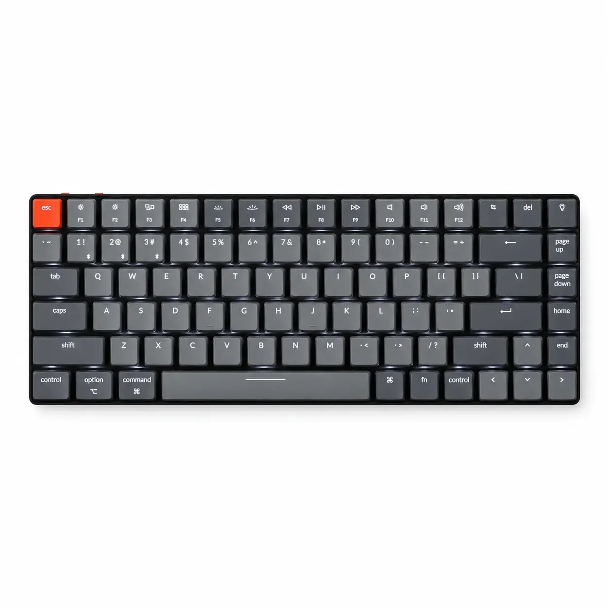 Механическая клавиатура Keychron K3, 84 клавиши, Low Profile Gateron Red, белая LED-подсветка, ANSI, ультратонкая