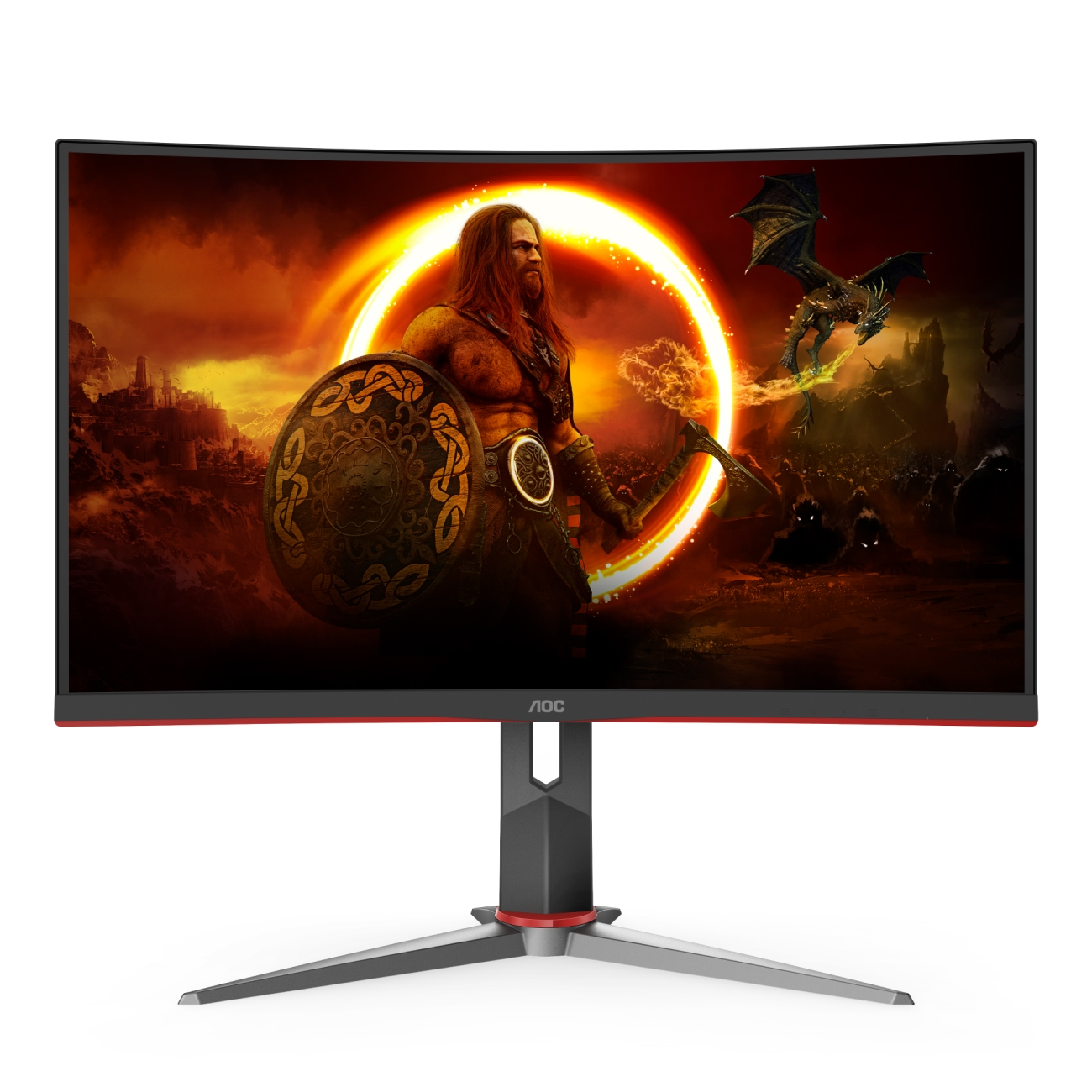 Monitor AOC - 27” C27G2Z Curved Gaming, VA, 280Hz, 0,5 mc, FHD(1920x1080), HDMI+DP, Black