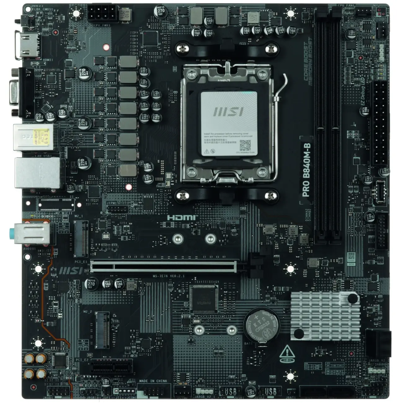 Материнская плата MSI AMD AM5 PRO B840M-B DDR5