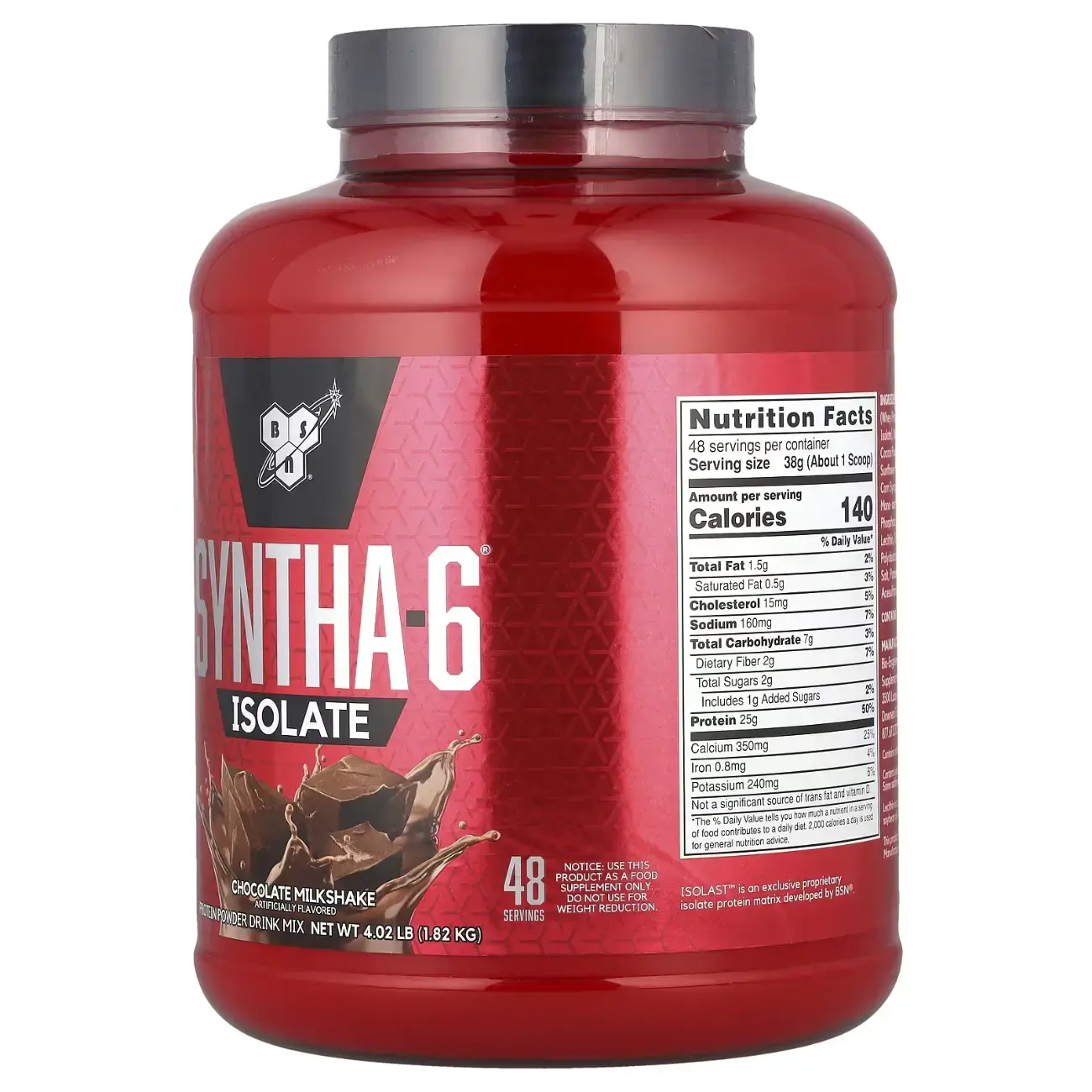Protein aralashmasi Syntha-6 Isolate BSN (Chocolate Milkshake) 1.82 kg