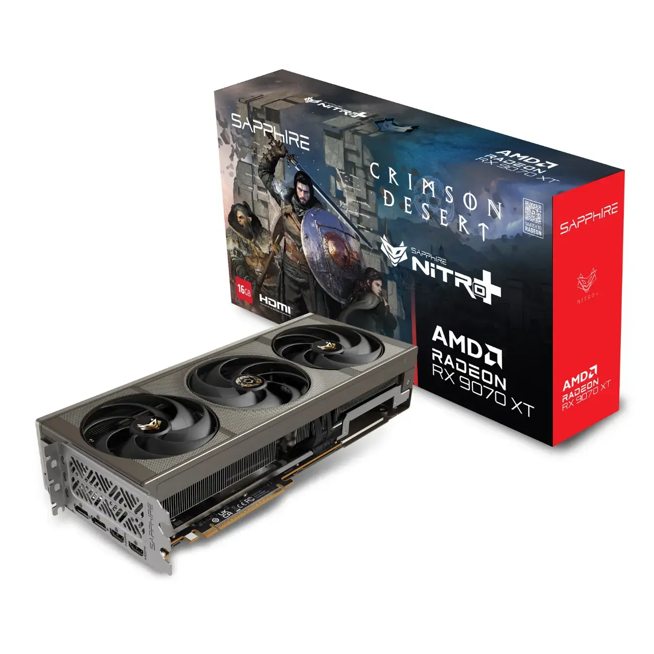 Видеокарта Sapphire - 16GB NITRO+ AMD Radeon RX9070XT Crimson Desert Edition Gaming OC (11348-10-20G)