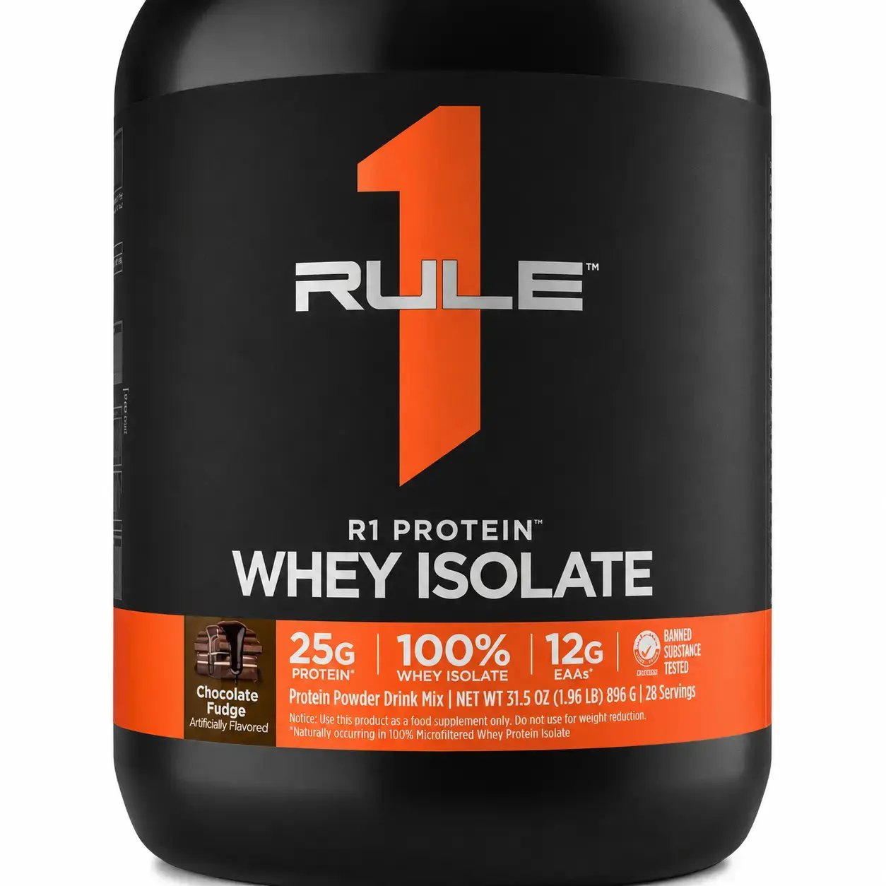 Zardobli protein Rule 1 R1 Protein Whey Isolate 896 g Chocolate Fudge