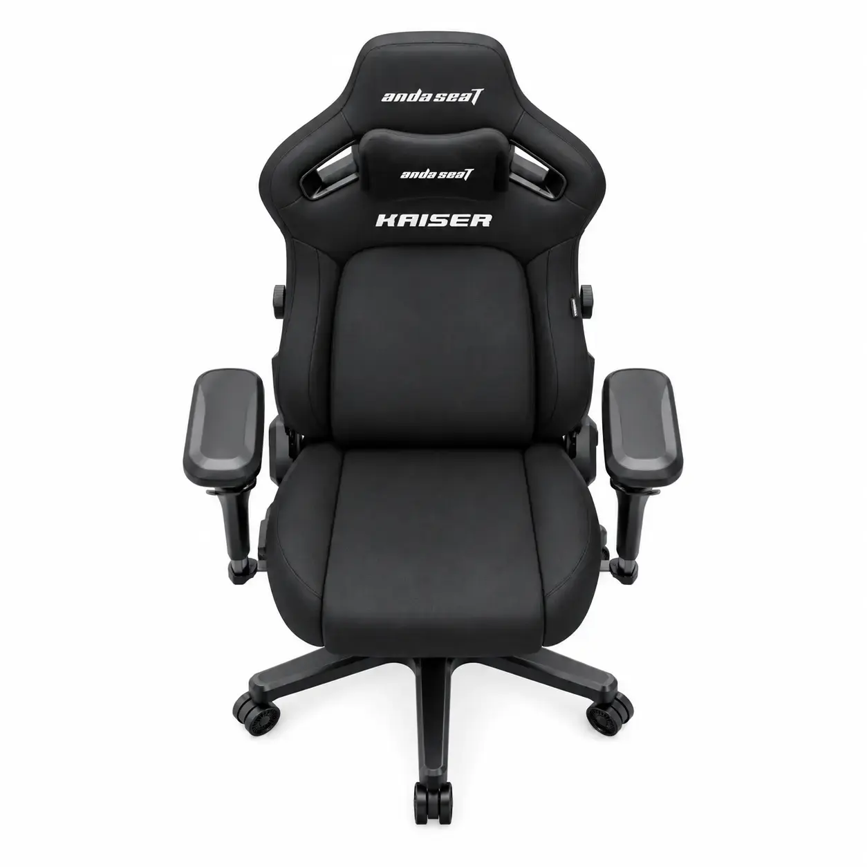 Кресло AndaSeat Kaiser 4 V2, льняная ткань, 6D-подлокотники, чёрный