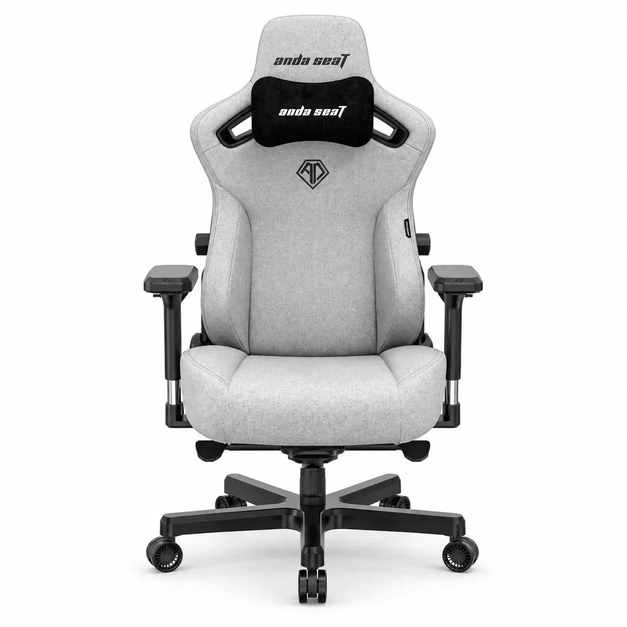 Кресло AndaSeat Kaiser 3E XL, льняная ткань, 4D-Armrests, серый