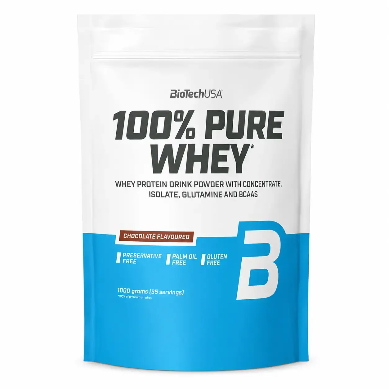 Zardob proteini 100% Pure Whey BioTechUSA (Chocolate) 1000 g (35 srv)