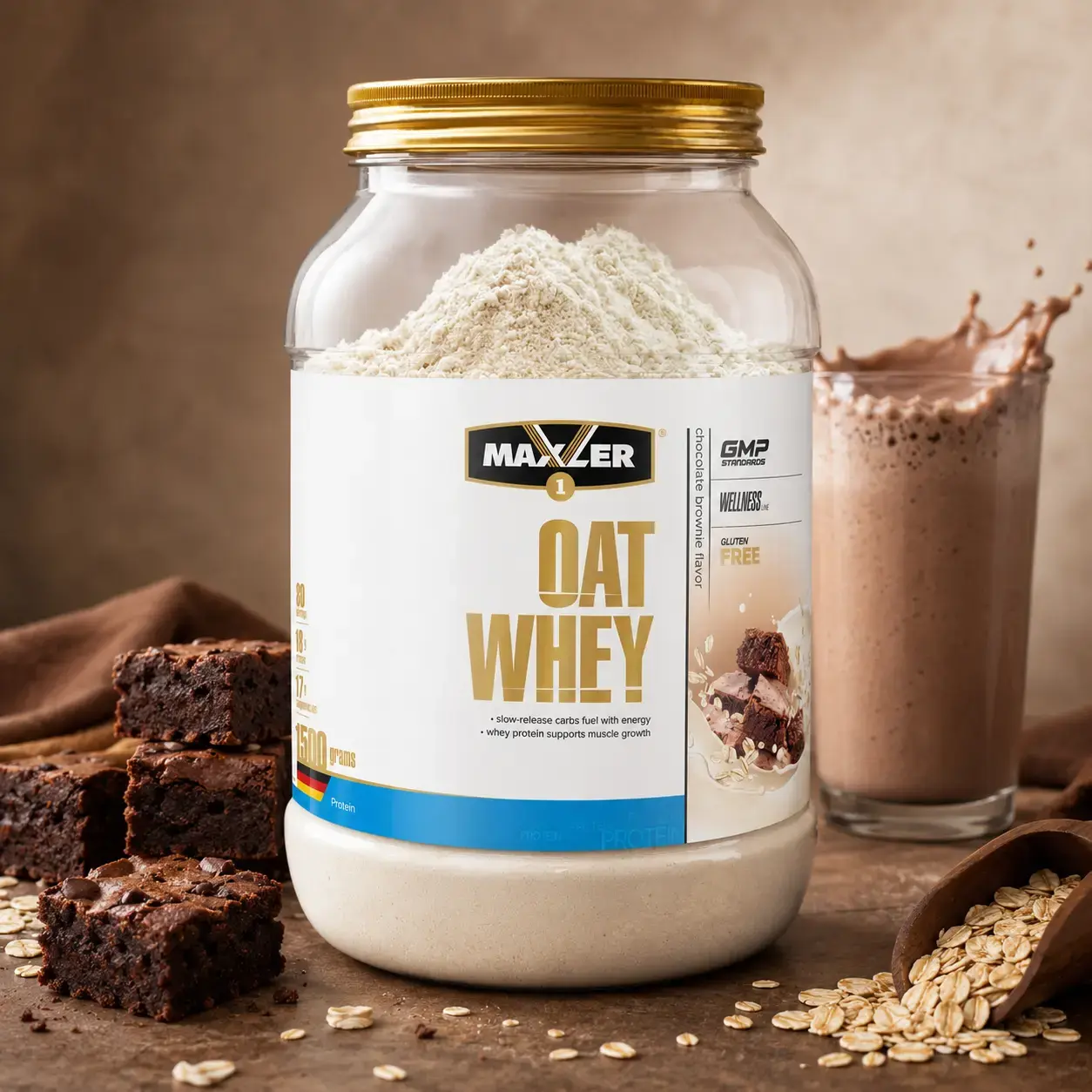 Zardob proteini Oat Whey Maxler (Chocolate Brownie) 900 g