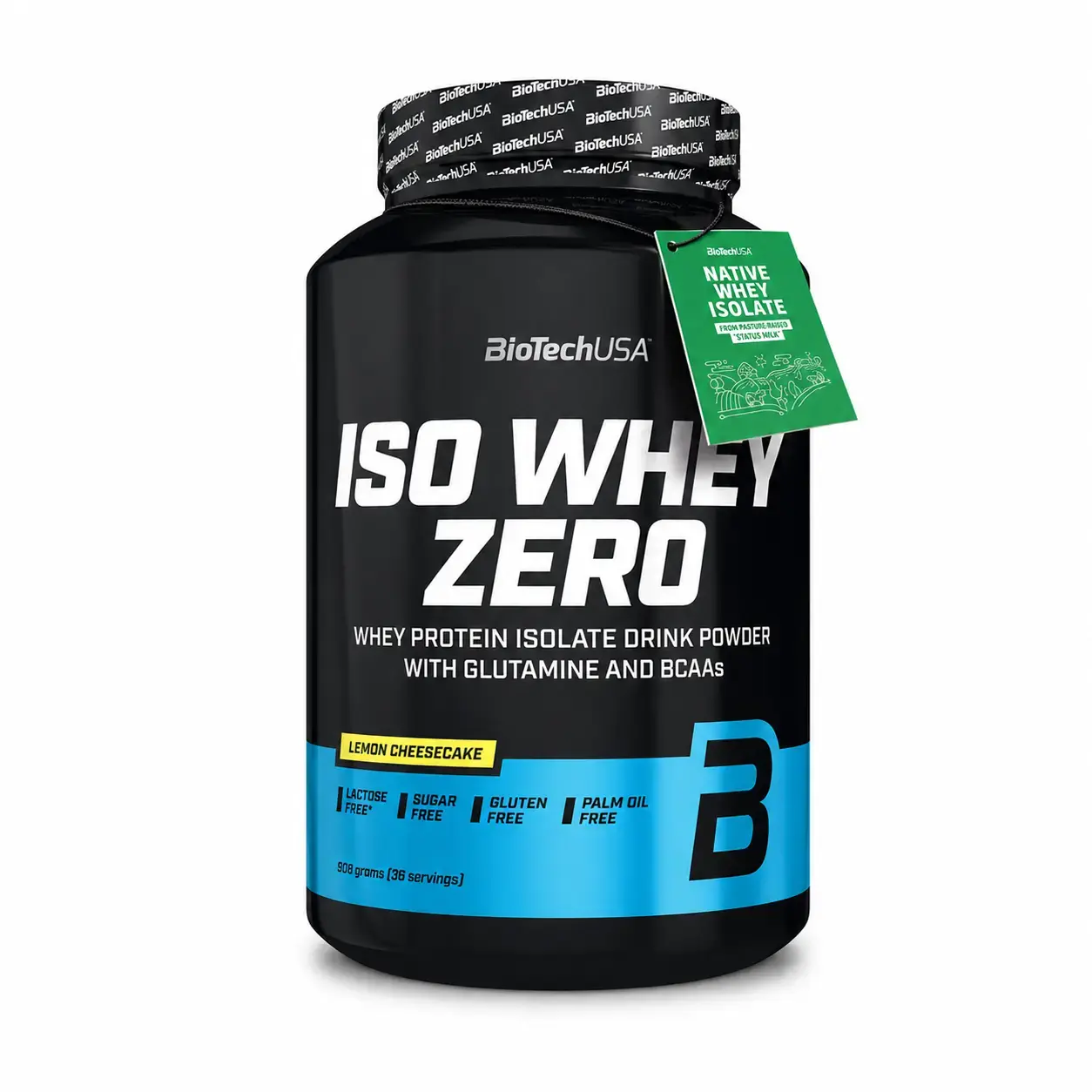 Zardob proteini izolyati Iso Whey Zero BioTechUSA (Lemon Cheesecake) 908 g (36 serv)