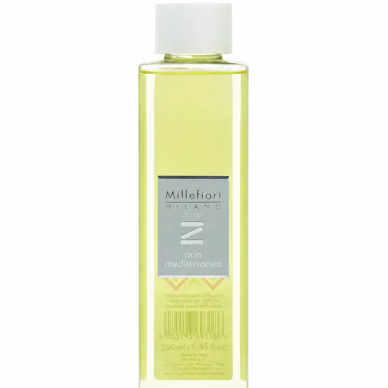 Diffuzor uchun to‘ldirgich Millefiori Milano 250 ml Zona Aria Mediterranea 41Remam