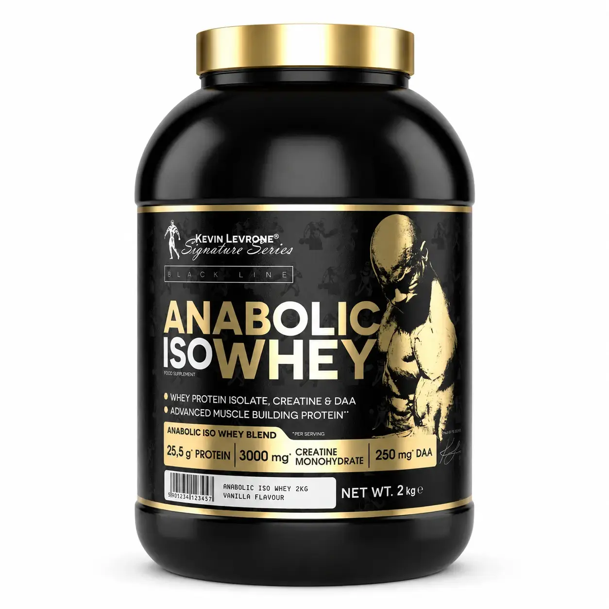 Изолят сывороточного белка Kevin Levrone Anabolic ISO Whey Vanilla, 2 кг