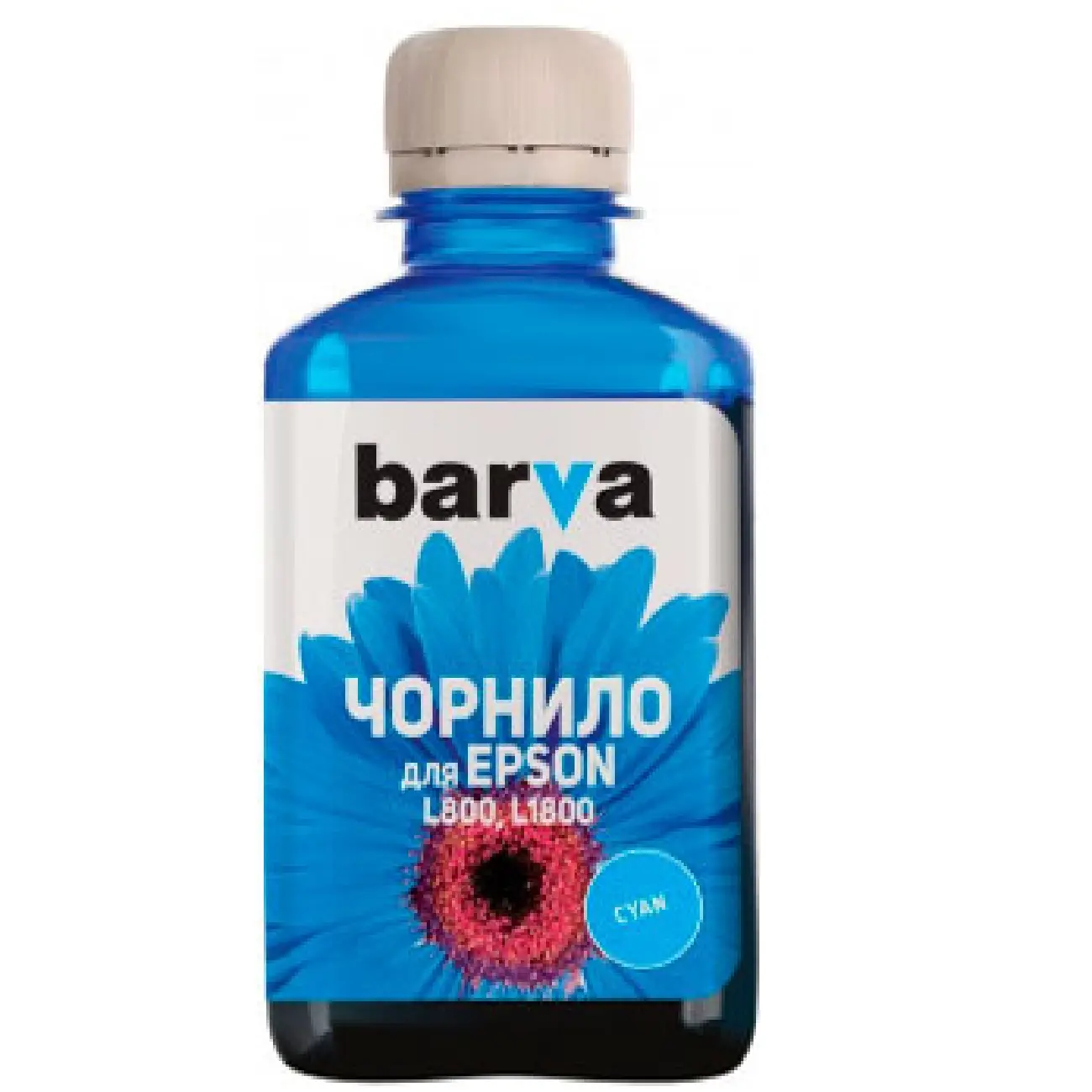 Чернила для принтера Epson Barva L800 411 Cyan 180г.