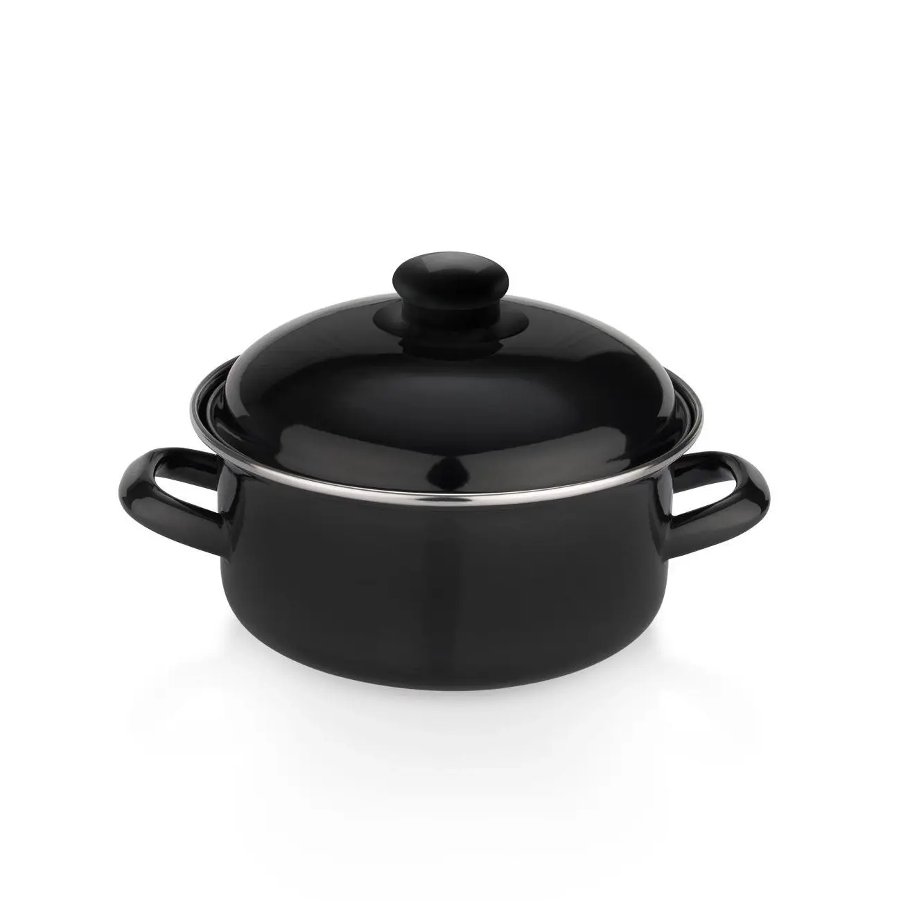 Кастрюля Schafer Komfort Cook and Store Emaye Guvec 18 сm Siyah