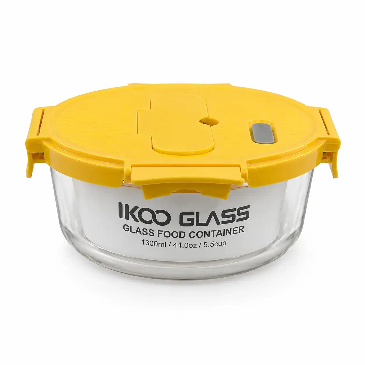 Konteyner IKOO Glass Round Cont with PP 1300ml WD1300RD PP