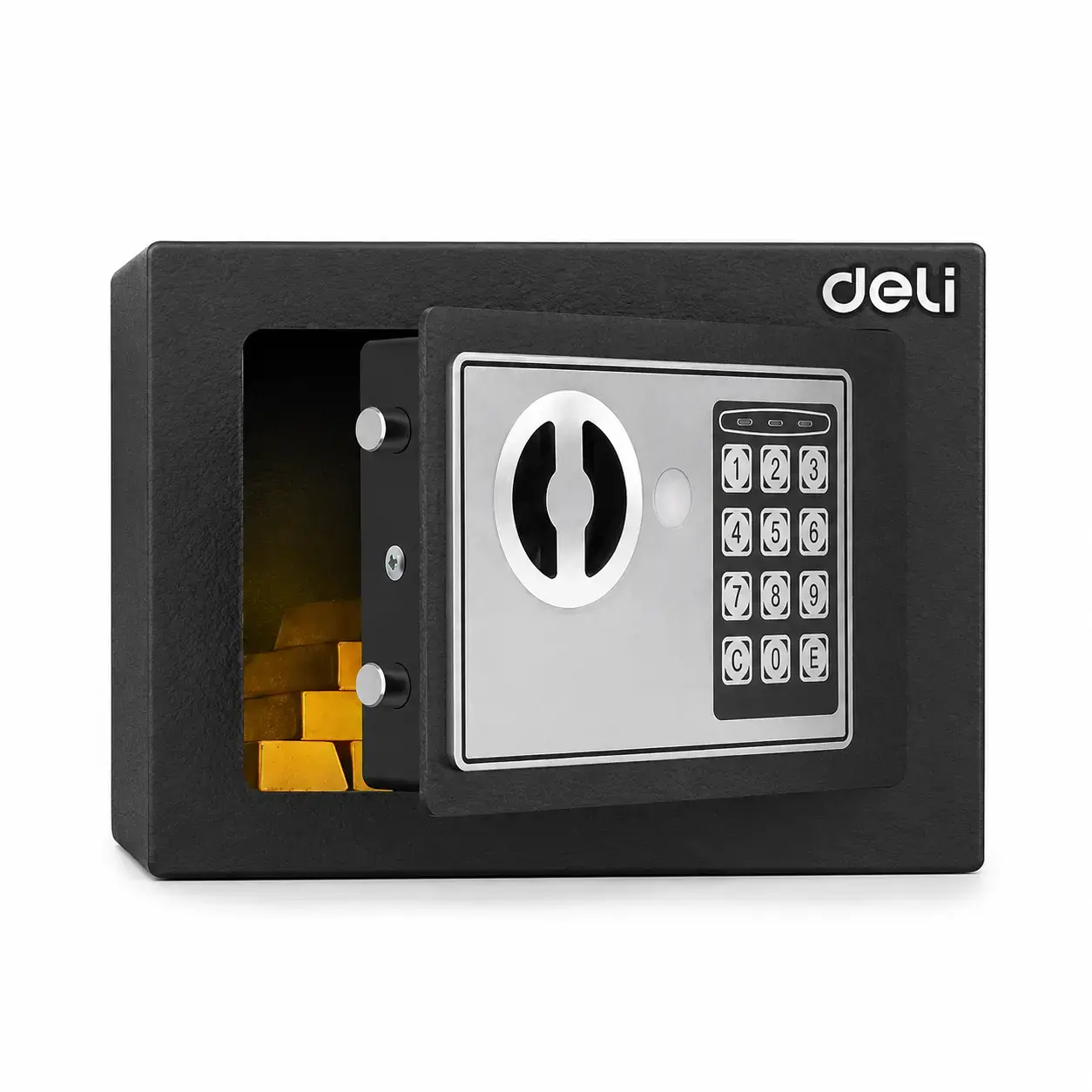 Seyf Deli ET510, 170×230×170 mm, elektron, kalit/parol