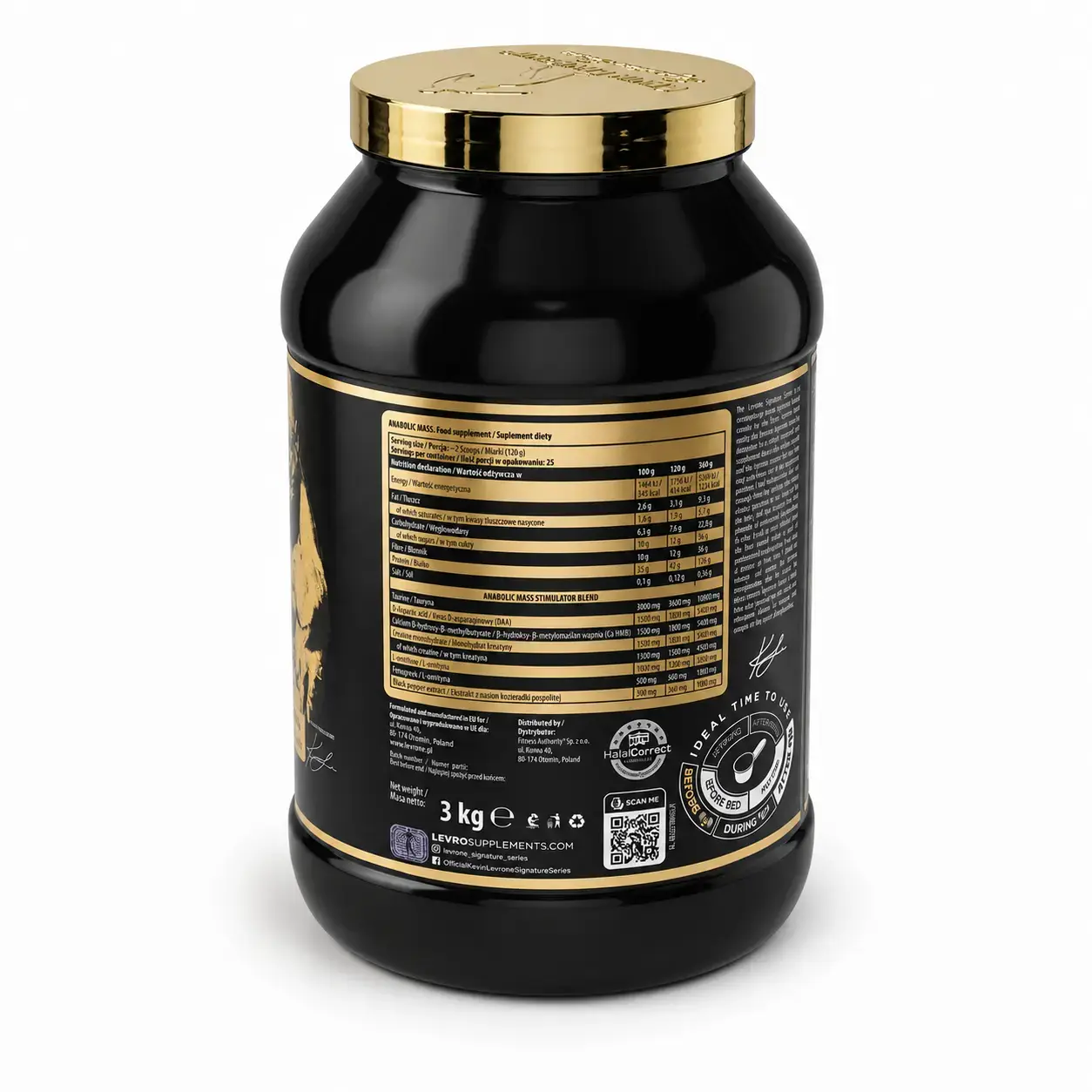 Geyner Kevin Levrone Anabolic Mass 3 kg White Chocolate Coconut