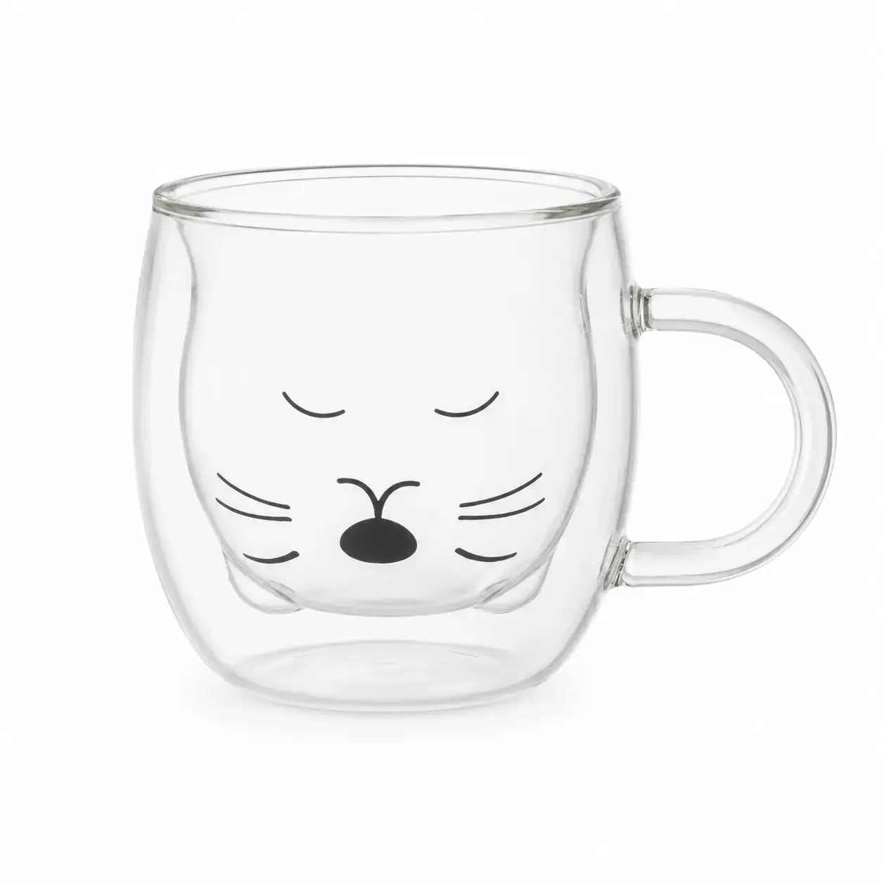 Кружка IKOO GLASS COFFE CUP WITH HANDLE 280 мл DY280