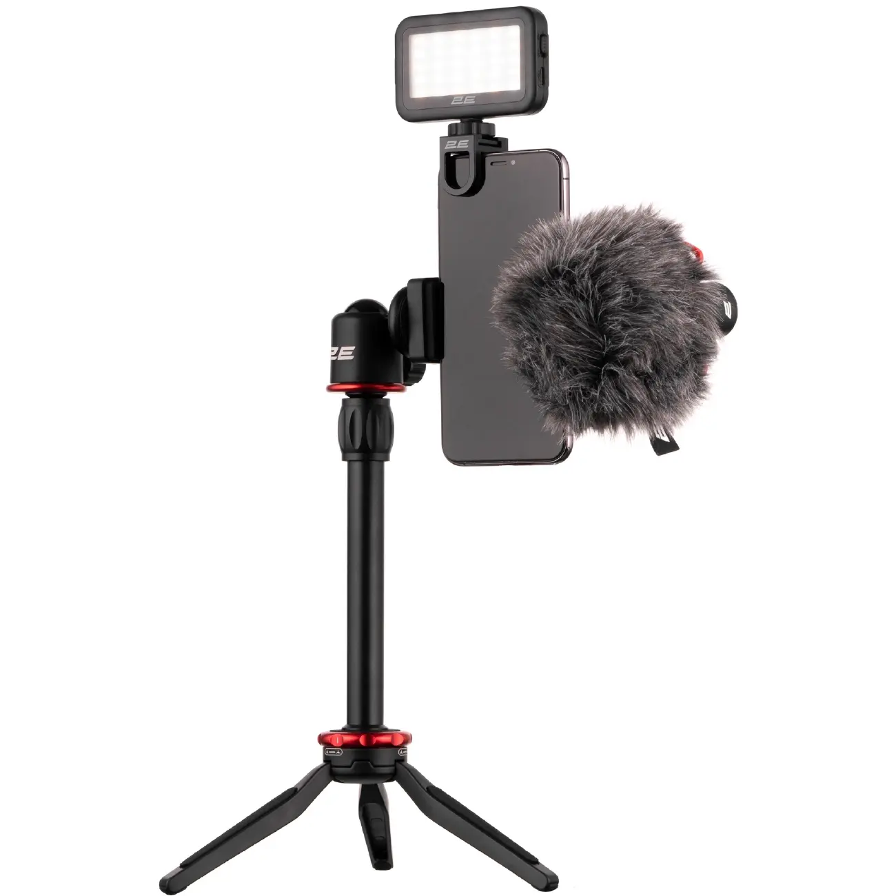Mobil qurilmalar uchun shtativli mikrofon Maono by 2Е AU-SM10S Vlog KIT, 3.5mm