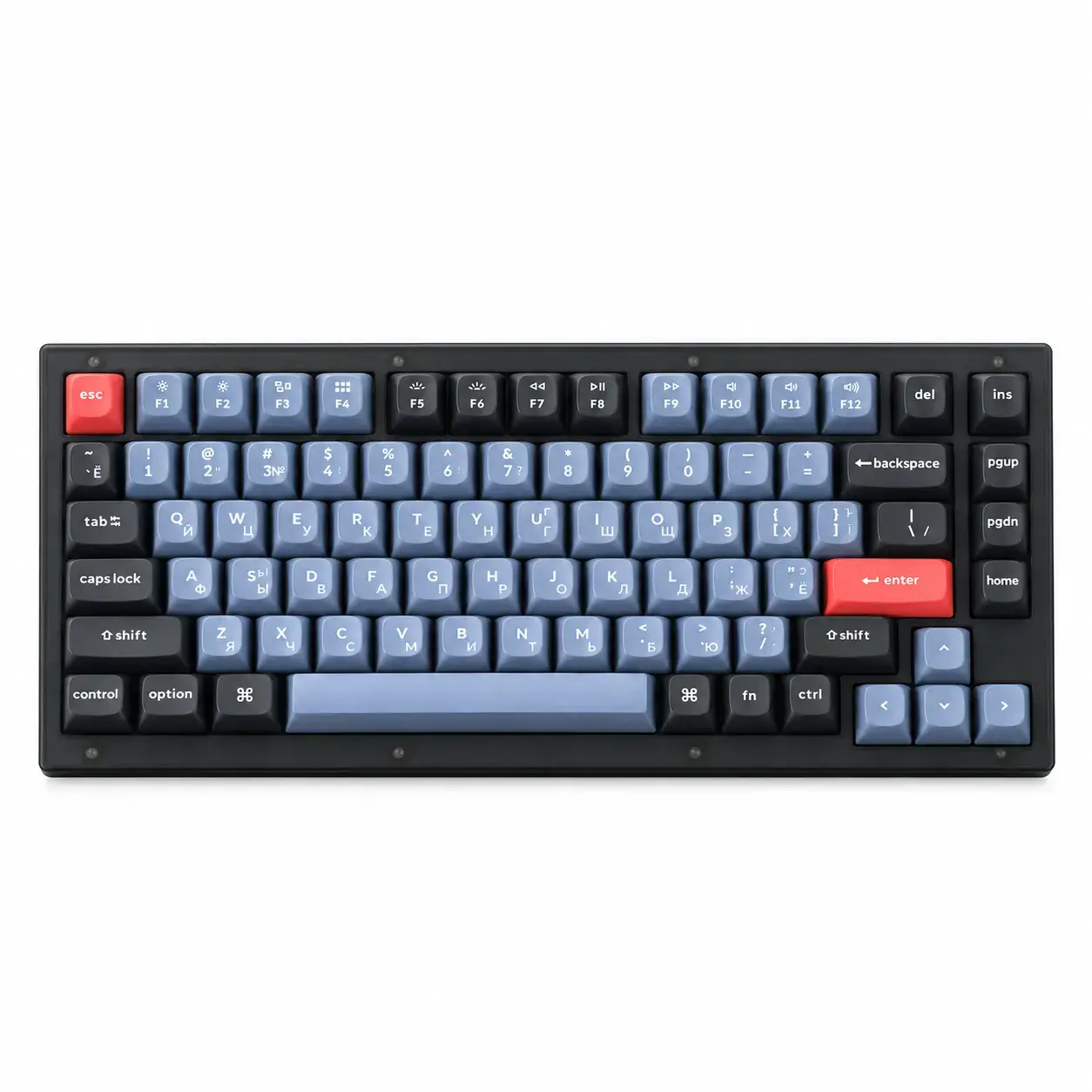Клавиатура Keychron V5 100 клавиш K Pro Blue Hot Swap RGB Frosted Black