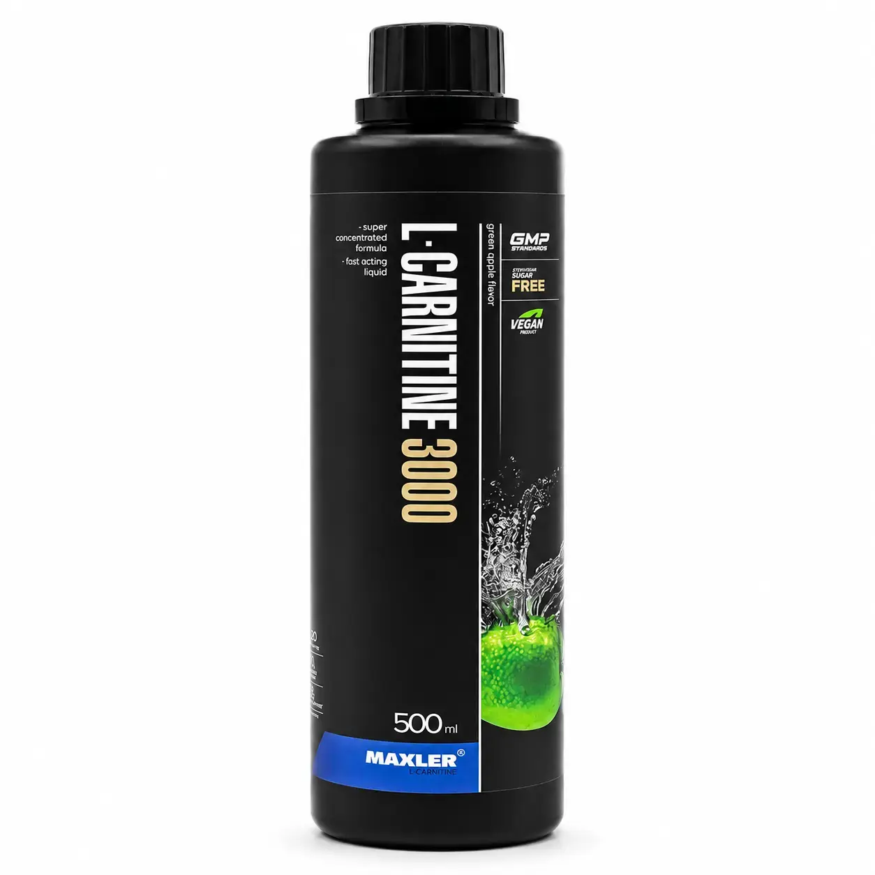 BQ Maxler L-Carnitine 3000, Green Apple, 500 ml