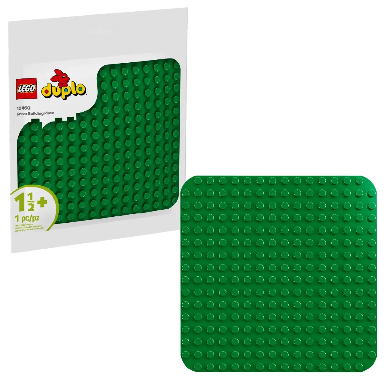 Конструктор LEGO Duplo 10460 ”Зеленая строительная пластина”, для мальчиков и девочек, 1 деталь
