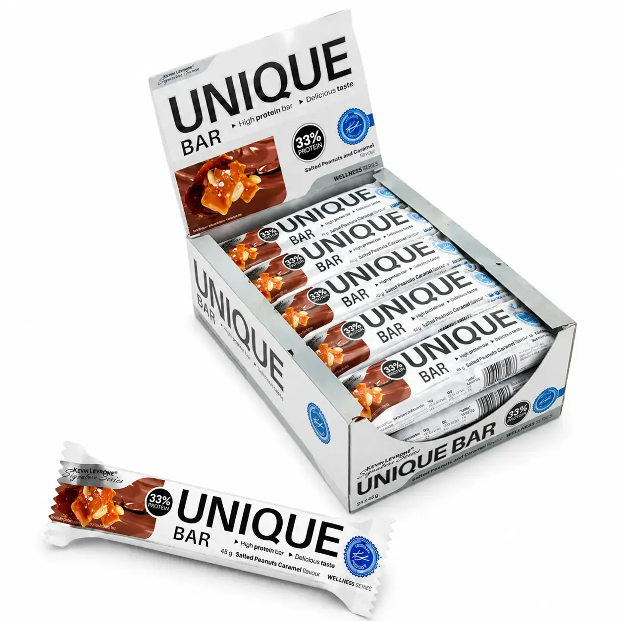 BQ Kevin Levrone Unique Bar 24 Bars Caramel