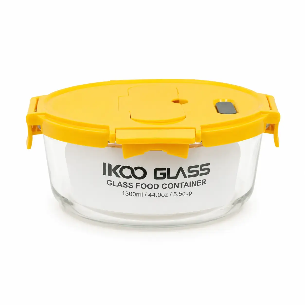 Konteyner IKOO Glass Round Cont with PP 1300ml WD1300RD PP