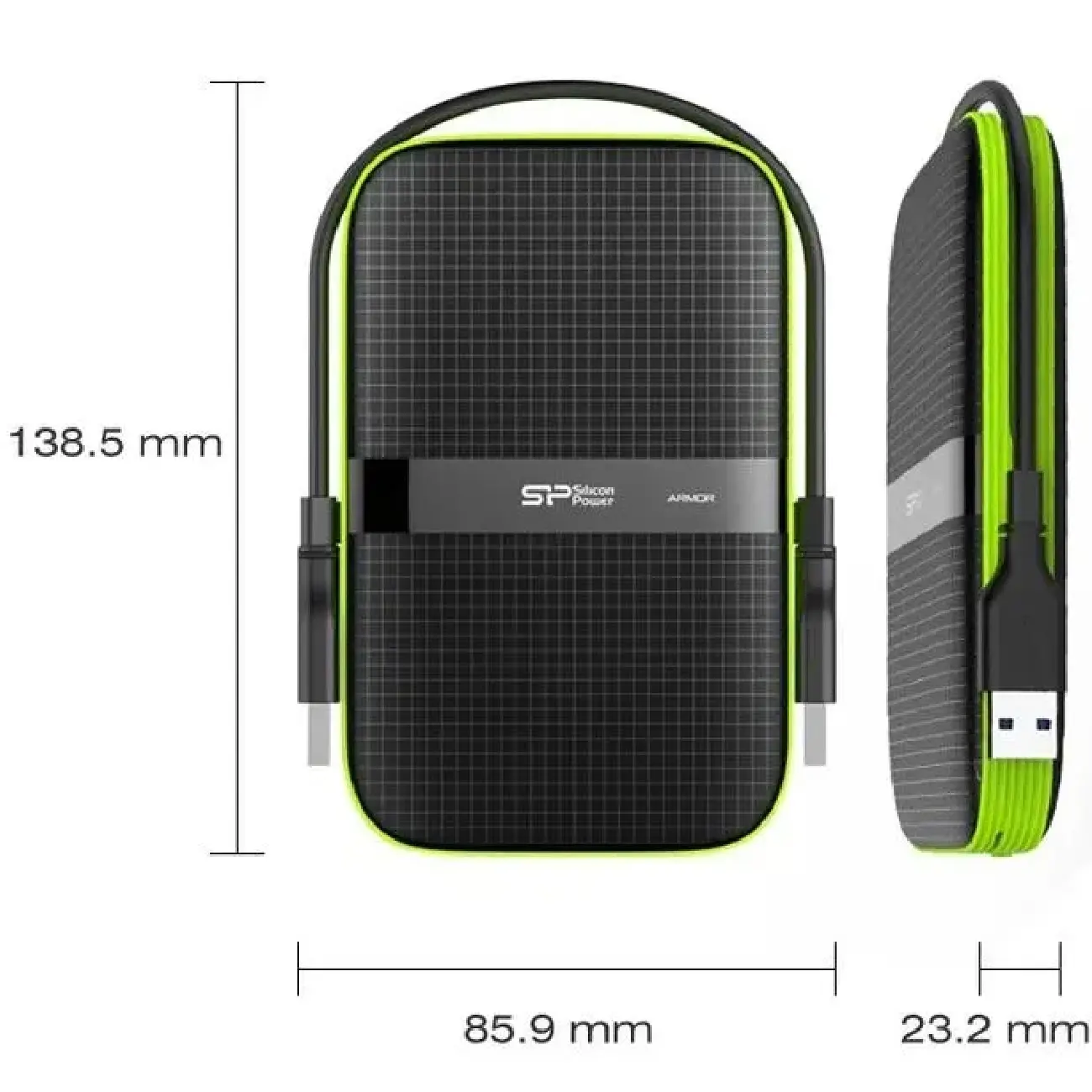 Жесткий диск HDD SP Armor A60 2000Gb USB 3.1