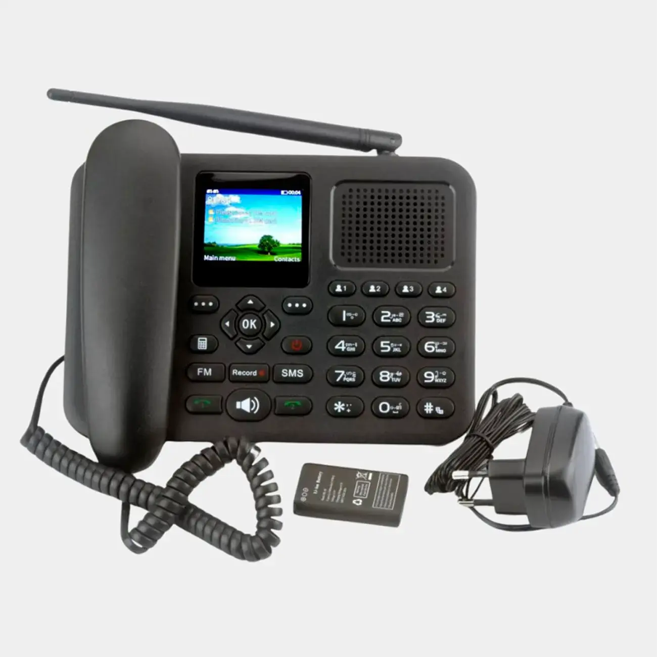 Стационарный телефон с сим картой двумя DLNA ZT9000 GSM, цветной экран ...